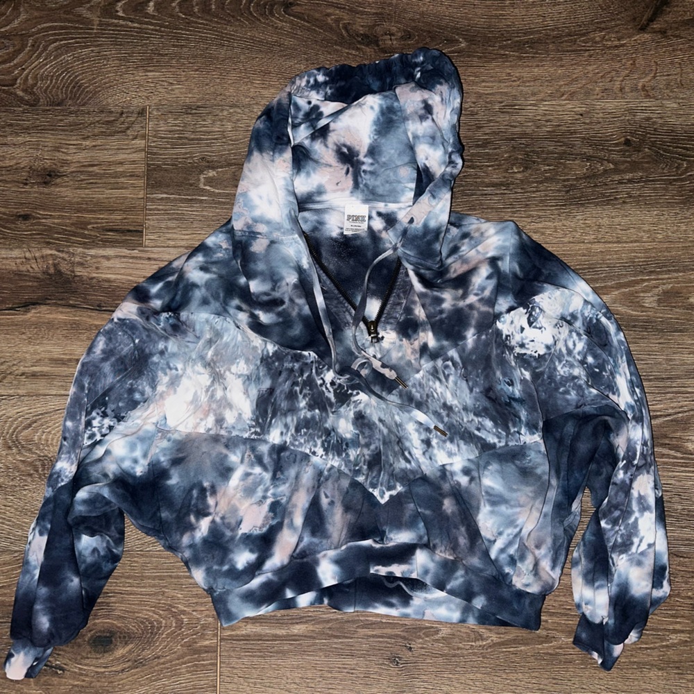 Pink half zip hoodie